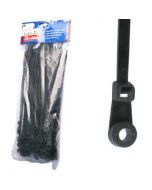 Aerpro CT200 4.8Mm x 200mm Cable Ties Pack 100 Mountable O Ring