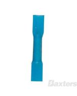 Quikcrimp BSW2/100 Blue Heat Shrink Pre-Insulated Butt Splice 1.5 - 2.5mm2 Pack of 100