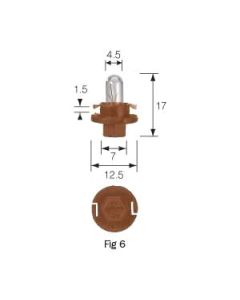 Narva 47748 Dash Panel Globe 12V 1.5W BX8.4d Beige Base (Box of 10)