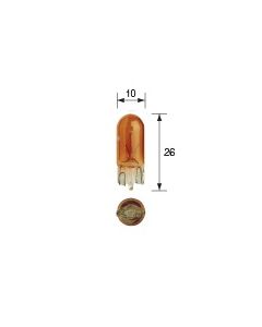 Narva 47510 Wedge Globe12V 5W/Amber T-10mm (Box of 10)